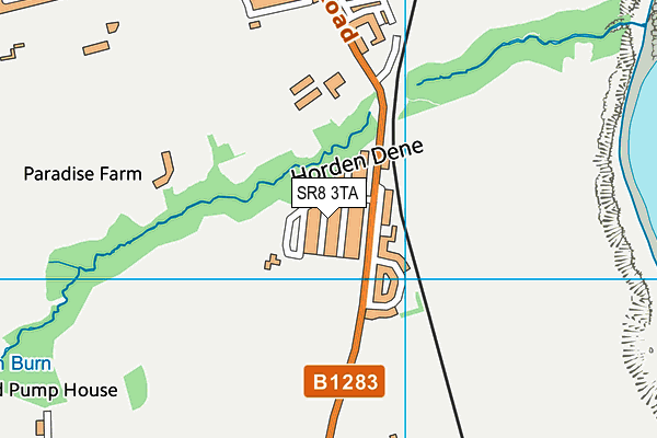 SR8 3TA map - OS VectorMap District (Ordnance Survey)