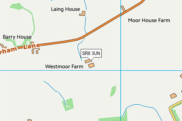SR8 3UN map - OS VectorMap District (Ordnance Survey)