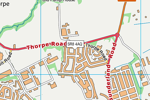 SR8 4AQ map - OS VectorMap District (Ordnance Survey)