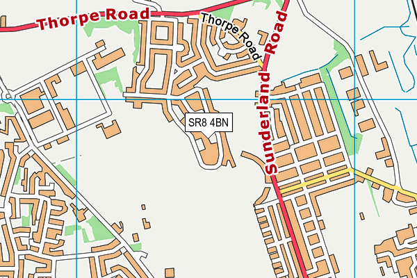 SR8 4BN map - OS VectorMap District (Ordnance Survey)