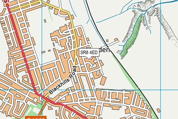 SR8 4ED map - OS VectorMap District (Ordnance Survey)