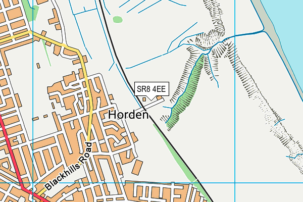 SR8 4EE map - OS VectorMap District (Ordnance Survey)