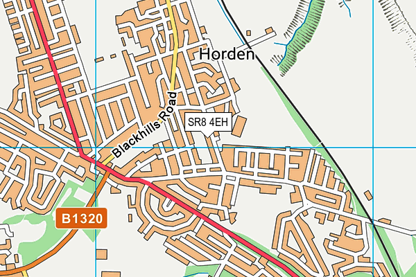 Cotsford Junior School map (SR8 4EH) - OS VectorMap District (Ordnance Survey)