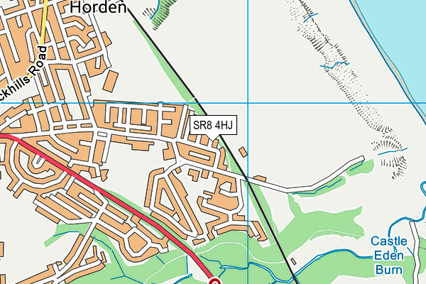 SR8 4HJ map - OS VectorMap District (Ordnance Survey)