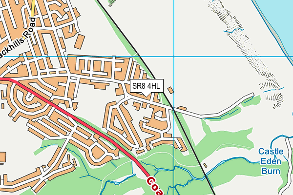 SR8 4HL map - OS VectorMap District (Ordnance Survey)