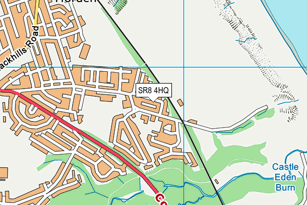 SR8 4HQ map - OS VectorMap District (Ordnance Survey)