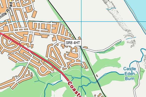 SR8 4HT map - OS VectorMap District (Ordnance Survey)