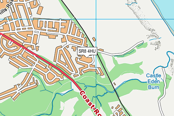 SR8 4HU map - OS VectorMap District (Ordnance Survey)