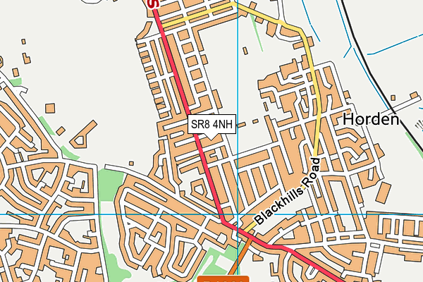 SR8 4NH map - OS VectorMap District (Ordnance Survey)