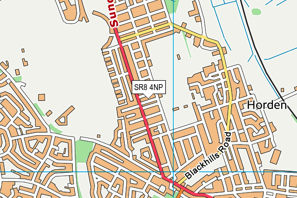 SR8 4NP map - OS VectorMap District (Ordnance Survey)