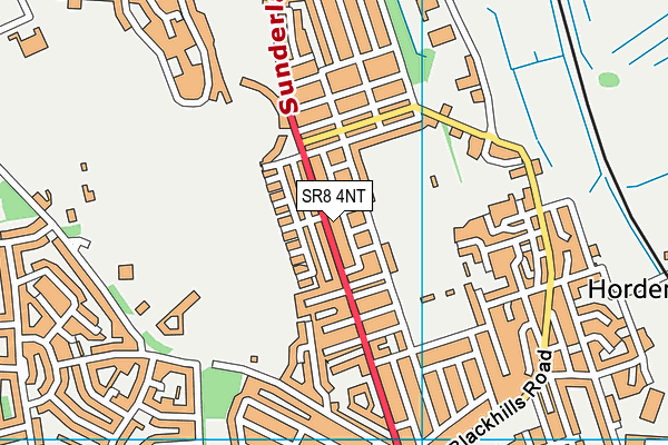 SR8 4NT map - OS VectorMap District (Ordnance Survey)