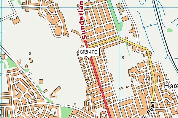 SR8 4PQ map - OS VectorMap District (Ordnance Survey)