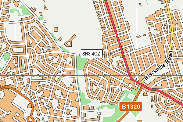 SR8 4QZ map - OS VectorMap District (Ordnance Survey)