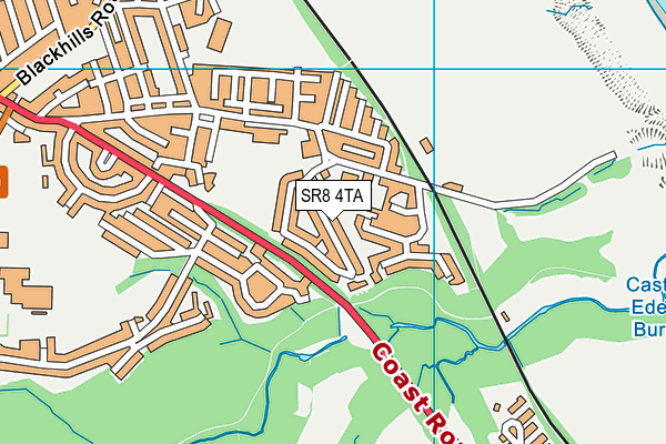 SR8 4TA map - OS VectorMap District (Ordnance Survey)