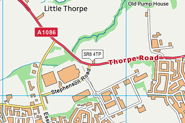 SR8 4TP map - OS VectorMap District (Ordnance Survey)