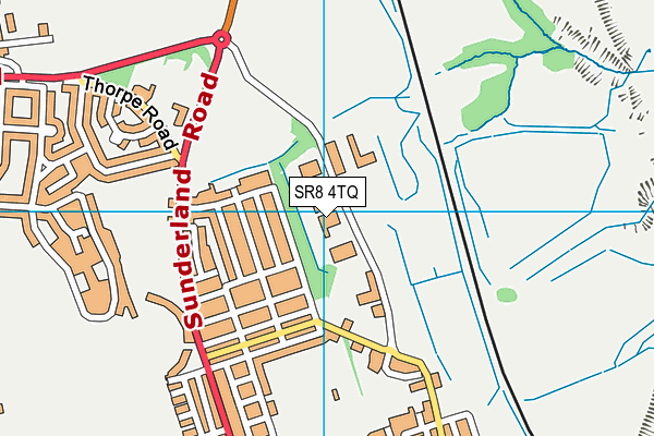 SR8 4TQ map - OS VectorMap District (Ordnance Survey)