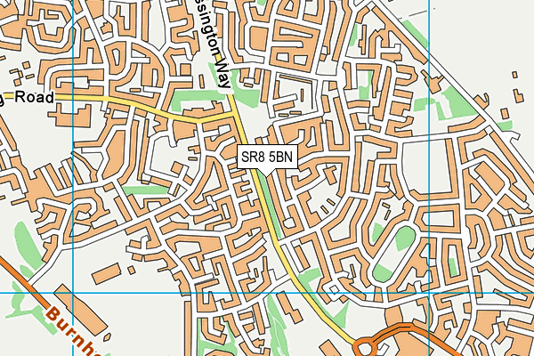 SR8 5BN map - OS VectorMap District (Ordnance Survey)