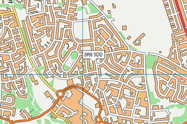 SR8 5DD map - OS VectorMap District (Ordnance Survey)