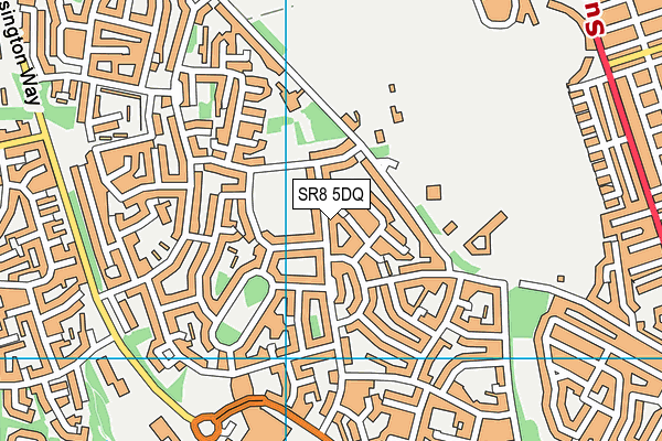 SR8 5DQ map - OS VectorMap District (Ordnance Survey)