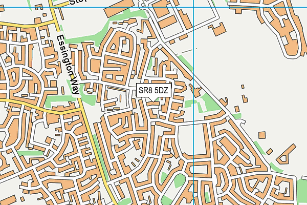 SR8 5DZ map - OS VectorMap District (Ordnance Survey)