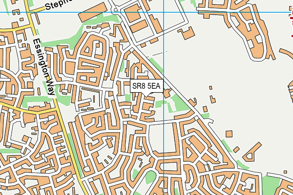 SR8 5EA map - OS VectorMap District (Ordnance Survey)