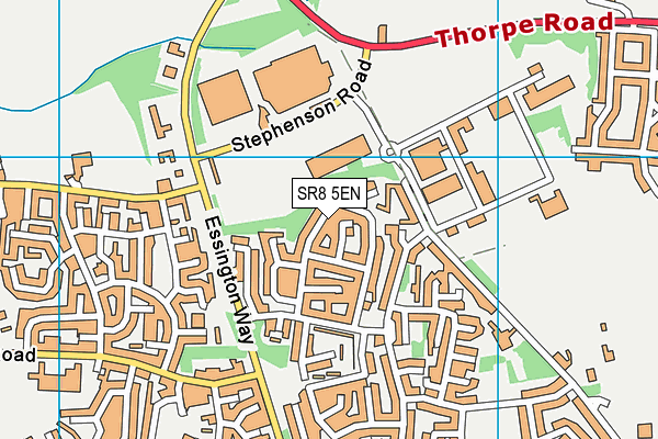 SR8 5EN map - OS VectorMap District (Ordnance Survey)