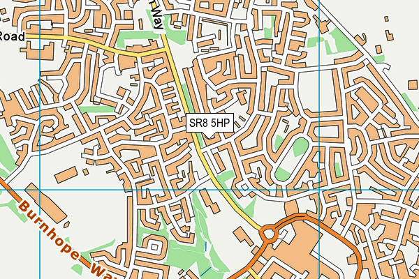 SR8 5HP map - OS VectorMap District (Ordnance Survey)