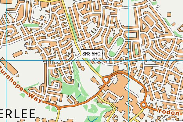 SR8 5HQ map - OS VectorMap District (Ordnance Survey)