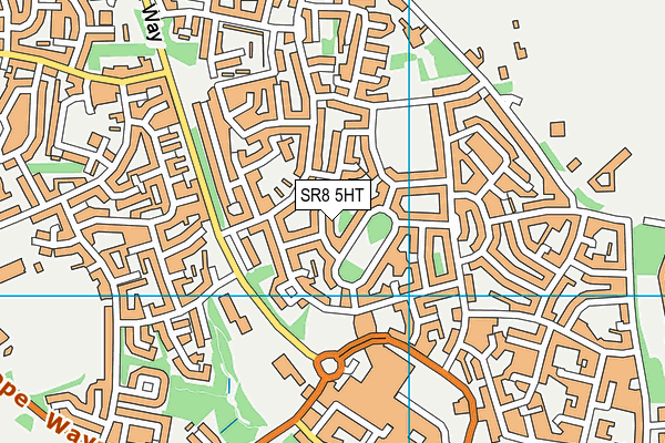 SR8 5HT map - OS VectorMap District (Ordnance Survey)