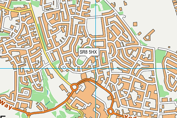 SR8 5HX map - OS VectorMap District (Ordnance Survey)