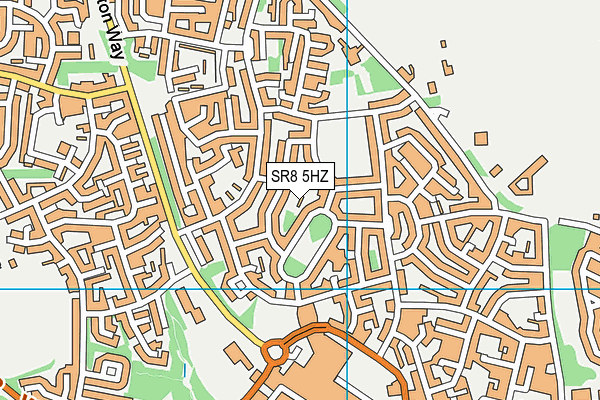 SR8 5HZ map - OS VectorMap District (Ordnance Survey)