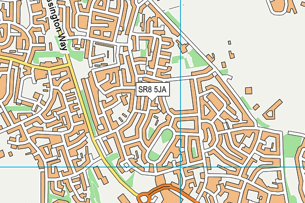 SR8 5JA map - OS VectorMap District (Ordnance Survey)