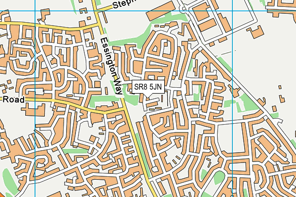 SR8 5JN map - OS VectorMap District (Ordnance Survey)