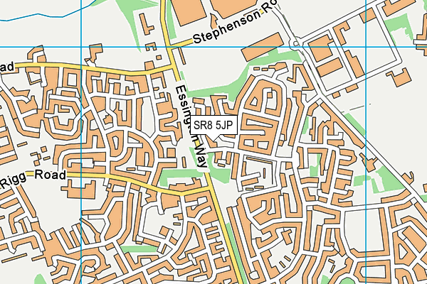 SR8 5JP map - OS VectorMap District (Ordnance Survey)