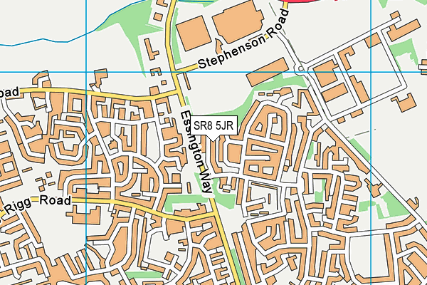 SR8 5JR map - OS VectorMap District (Ordnance Survey)