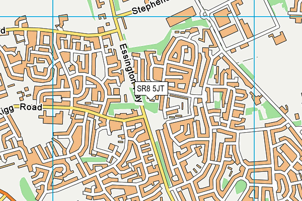 SR8 5JT map - OS VectorMap District (Ordnance Survey)