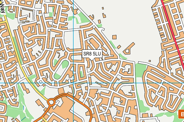SR8 5LU map - OS VectorMap District (Ordnance Survey)
