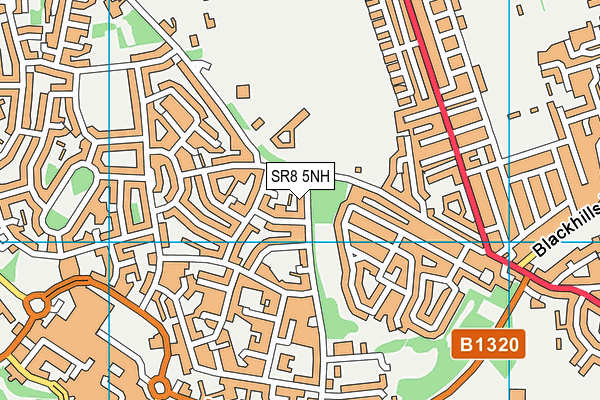 SR8 5NH map - OS VectorMap District (Ordnance Survey)