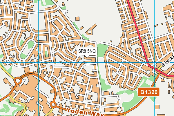 SR8 5NQ map - OS VectorMap District (Ordnance Survey)