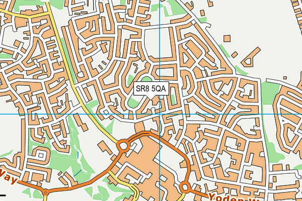 SR8 5QA map - OS VectorMap District (Ordnance Survey)
