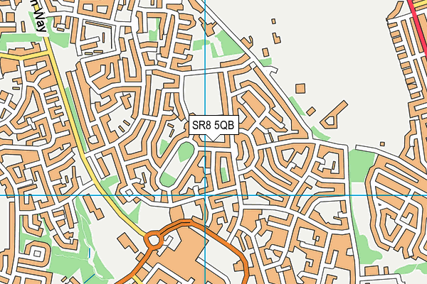SR8 5QB map - OS VectorMap District (Ordnance Survey)