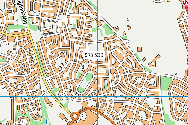 SR8 5QD map - OS VectorMap District (Ordnance Survey)