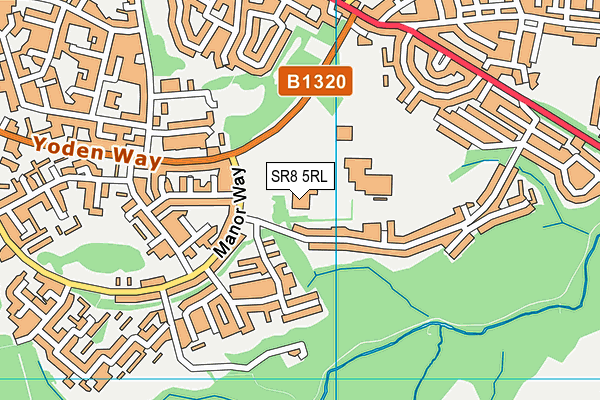 Dene House Primary School map (SR8 5RL) - OS VectorMap District (Ordnance Survey)