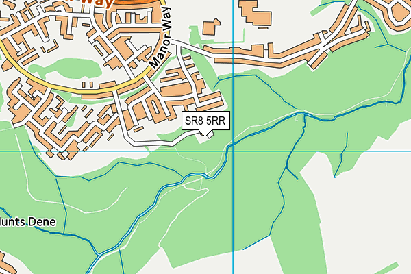 SR8 5RR map - OS VectorMap District (Ordnance Survey)