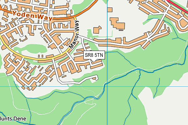 SR8 5TN map - OS VectorMap District (Ordnance Survey)