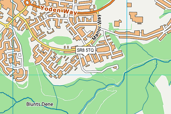 SR8 5TQ map - OS VectorMap District (Ordnance Survey)