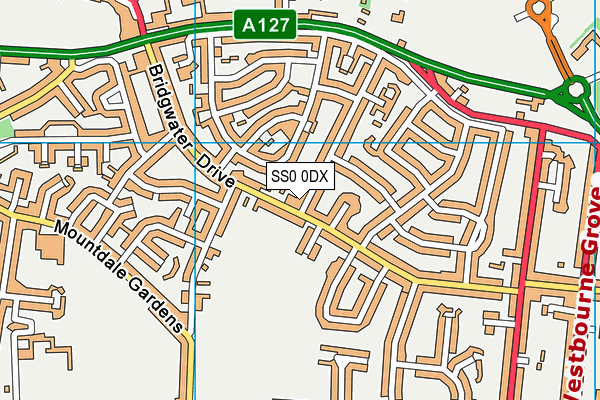 SS0 0DX map - OS VectorMap District (Ordnance Survey)