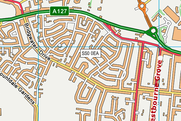 SS0 0EA map - OS VectorMap District (Ordnance Survey)