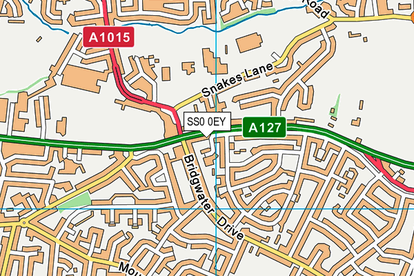 SS0 0EY map - OS VectorMap District (Ordnance Survey)