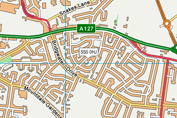 SS0 0HJ map - OS VectorMap District (Ordnance Survey)